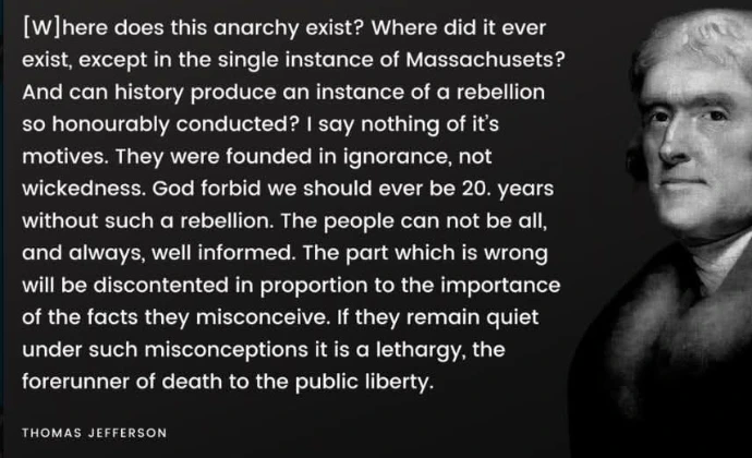 Thomas Jefferson Quote for July 2026 were are we