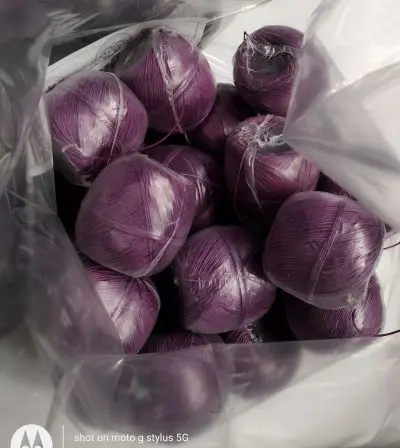 Purple hemp twine 100gram balls individually wrapped