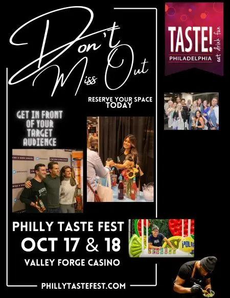 Poster for Gourmet Shows in Greater Philly, time, date and location